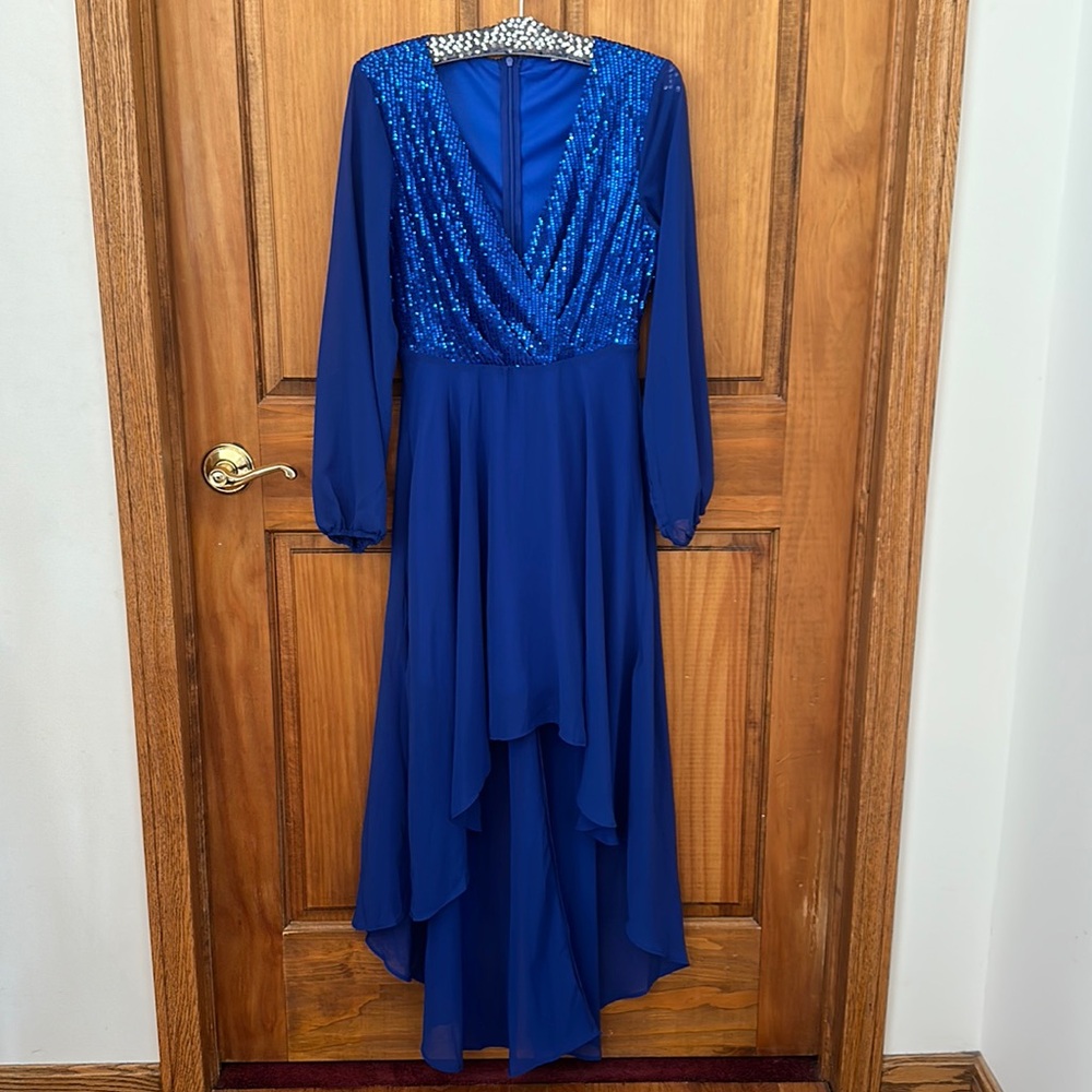 Royal Blue High Low Dress